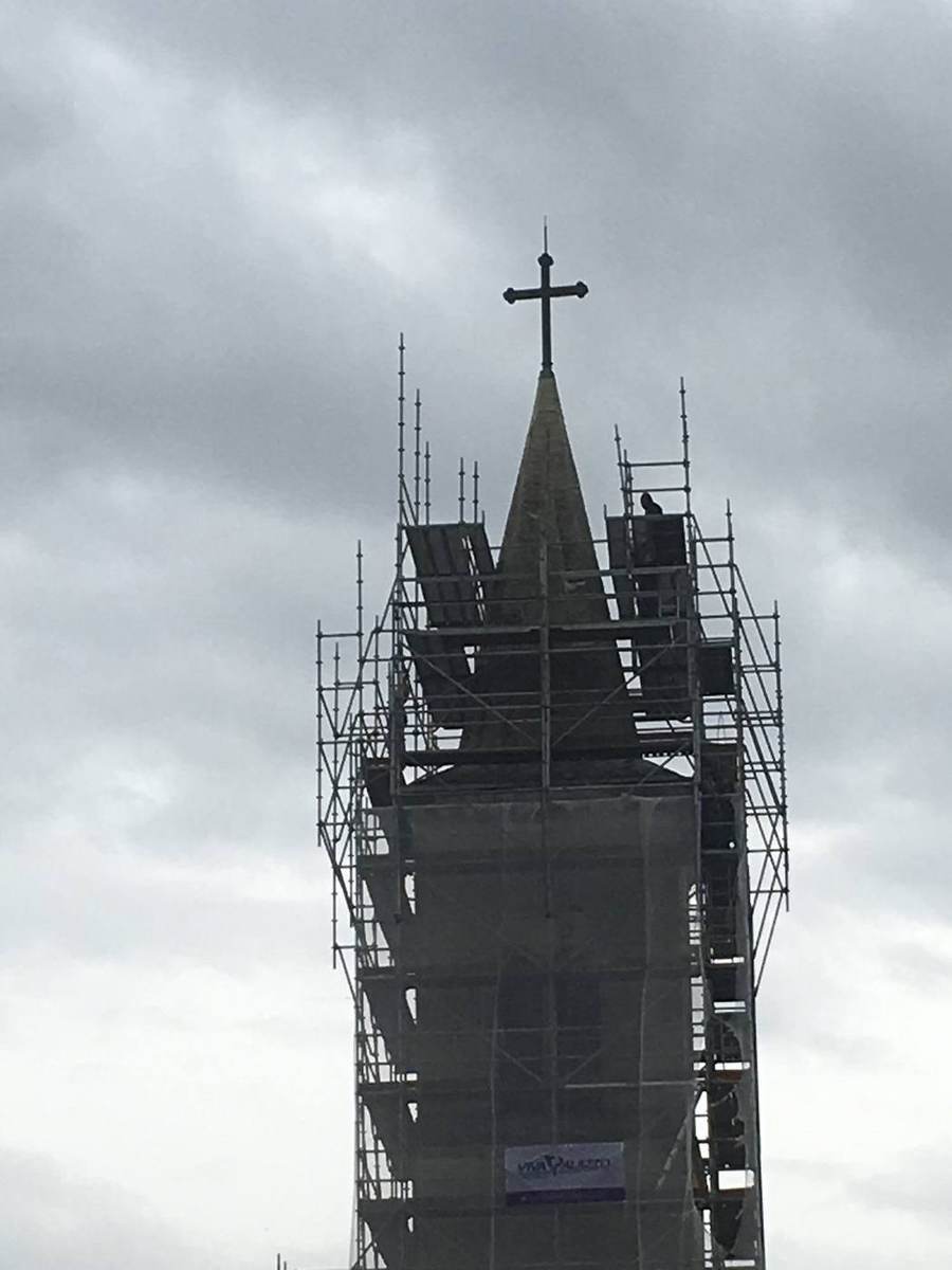 Pécs Convent Church – scaffolding, carpentry